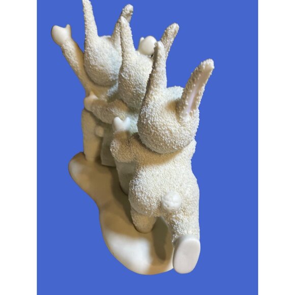 Dept.56 SNOWBUNNIES "Let's Do The Bunny Hop!"  Figurine 1994 - Picture 4 of 10